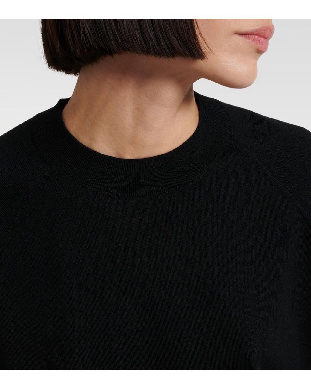 Dries Van Noten Black Wool Top