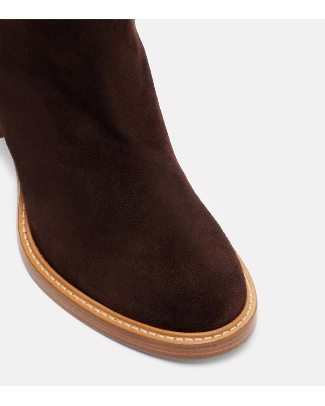 Gabriela Hearst Brown Bocca Suede Knee-High Boots