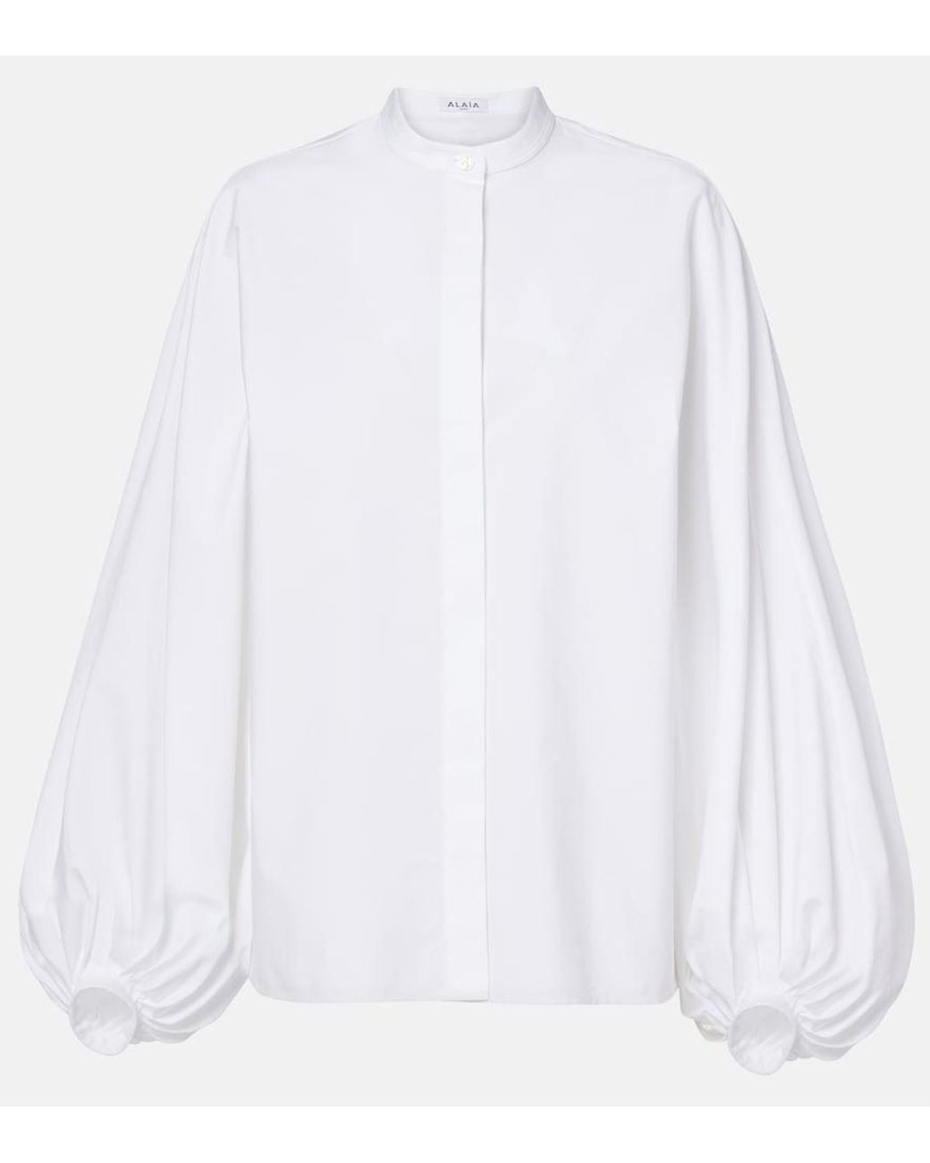 Alaïa White Cotton Poplin Shirt