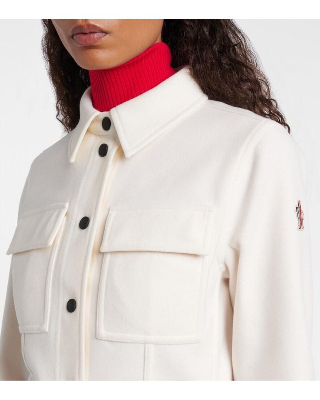 Moncler White Interlock Jacket
