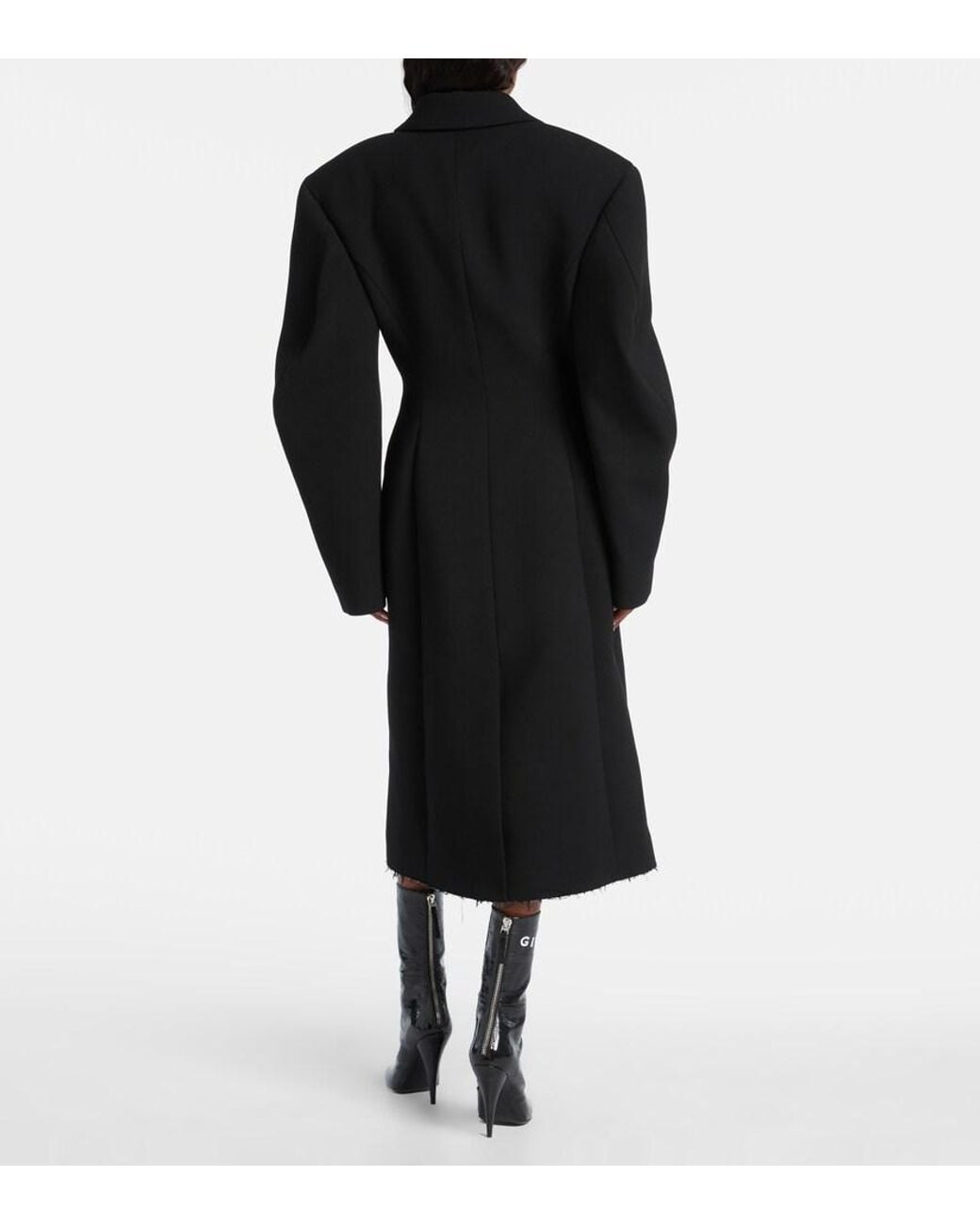 Givenchy Black Wool-Blend Coat
