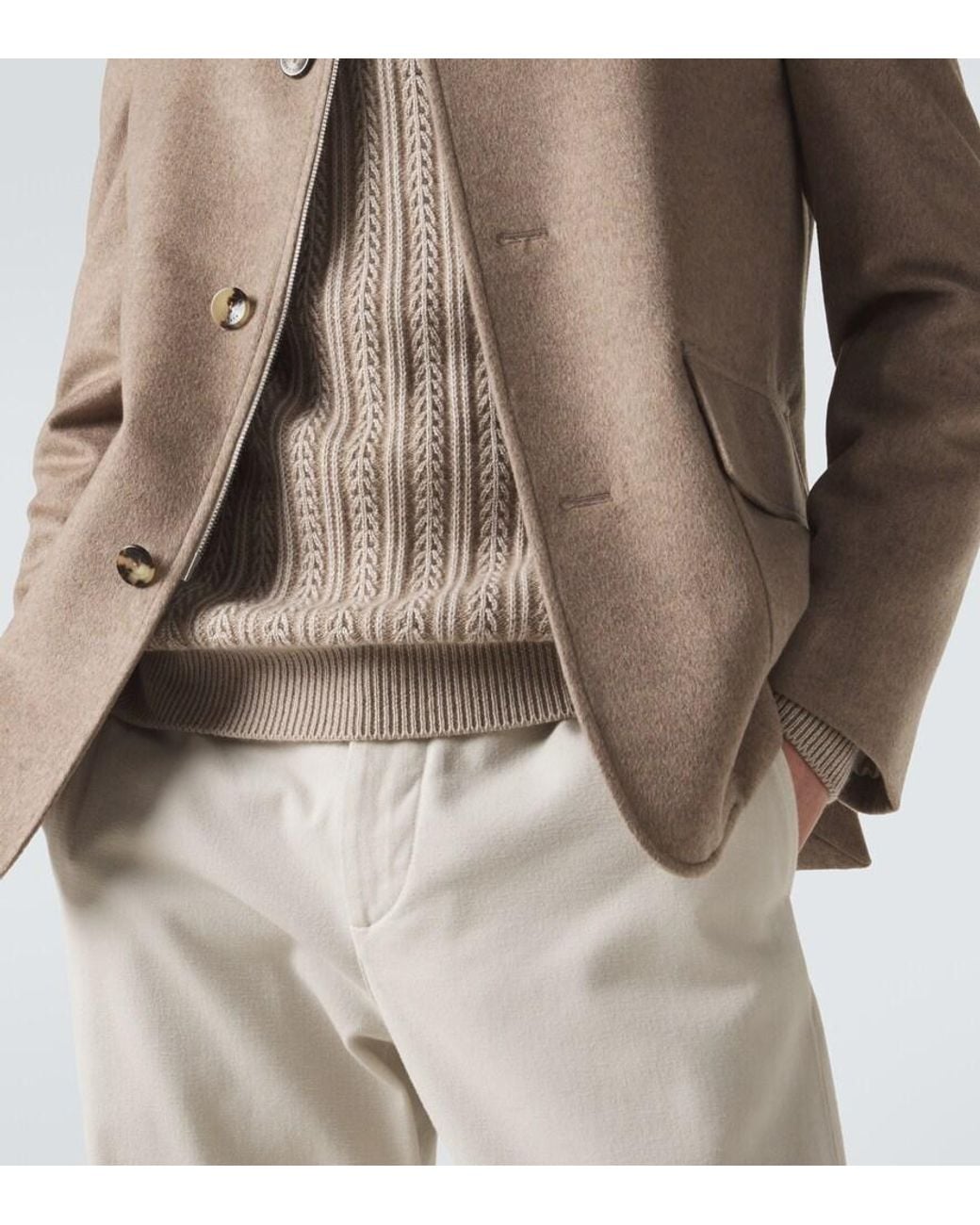 Agnona Natural Cashmere Jacket for men