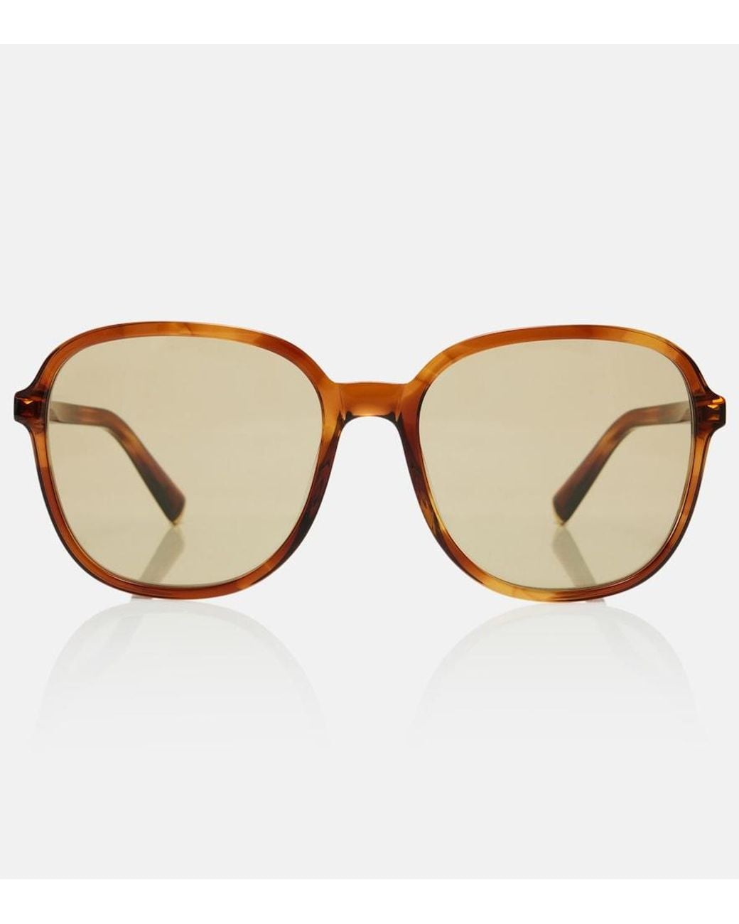 Miu Miu Brown Miu Regard Square Sunglasses