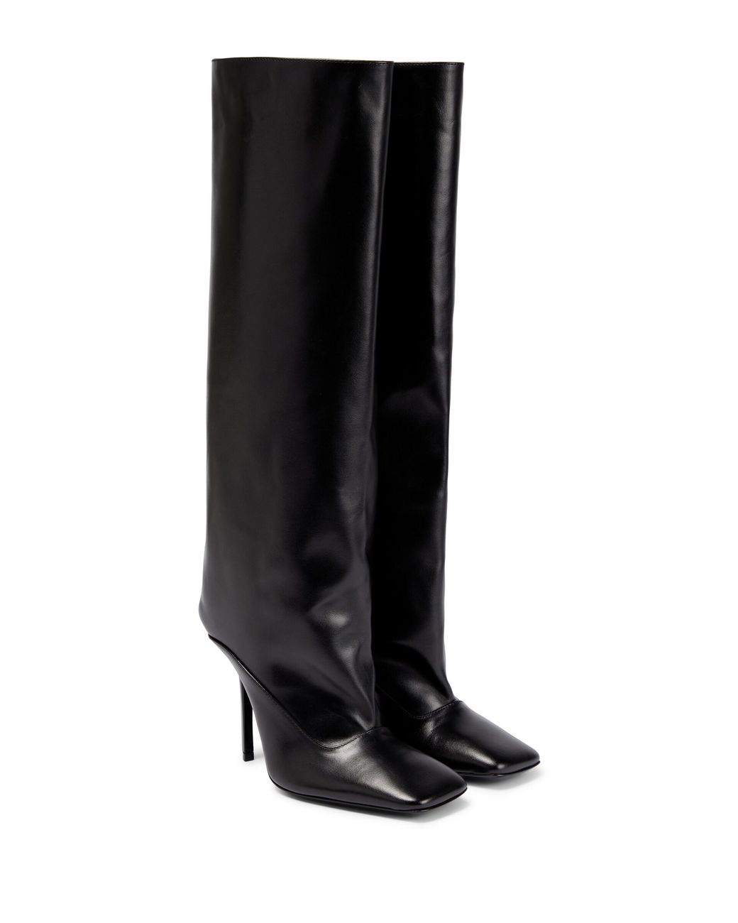 The Attico Sienna Leather Knee-high Boots in Black | Lyst