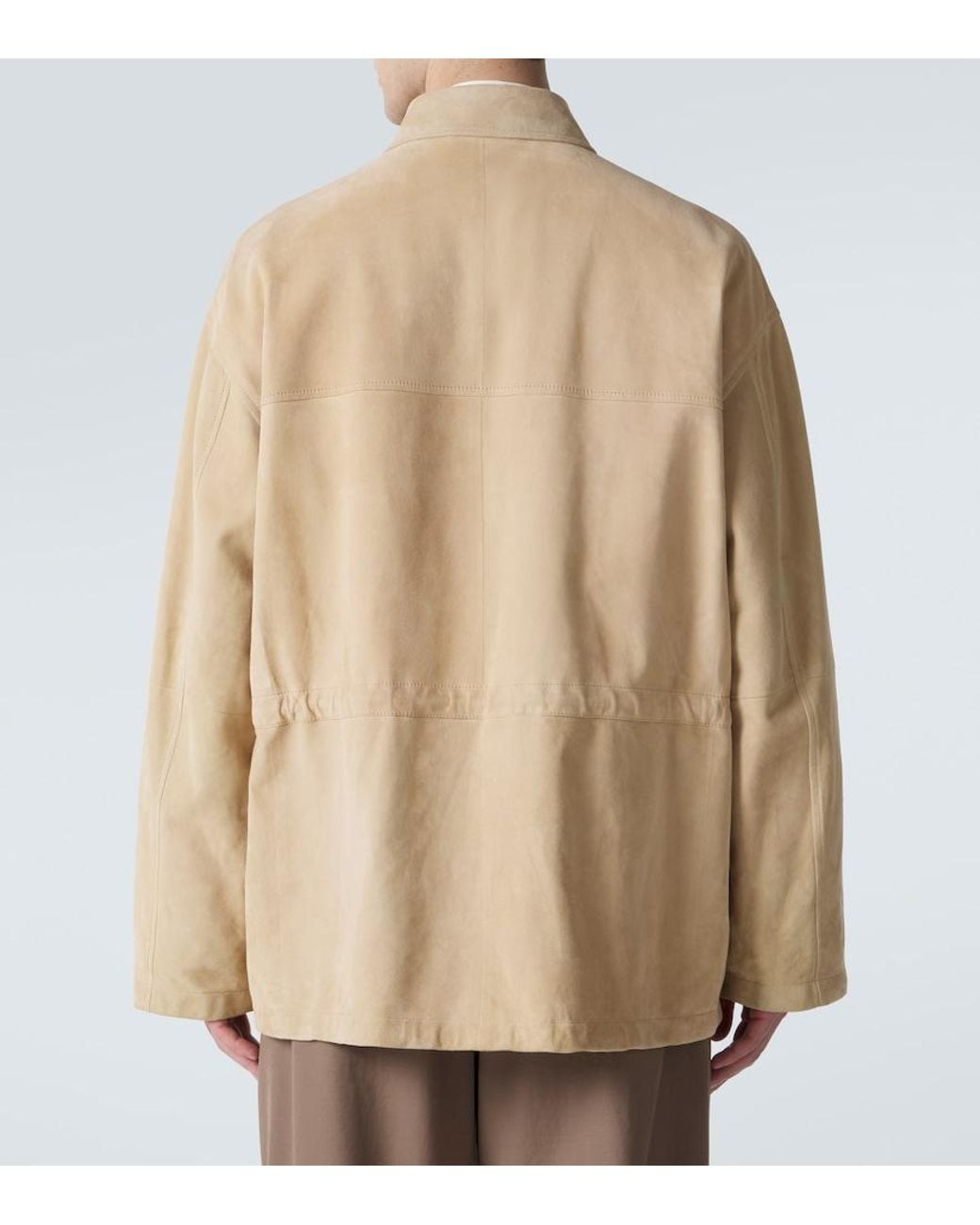 The Row Natural Vilmo Suede Jacket for men