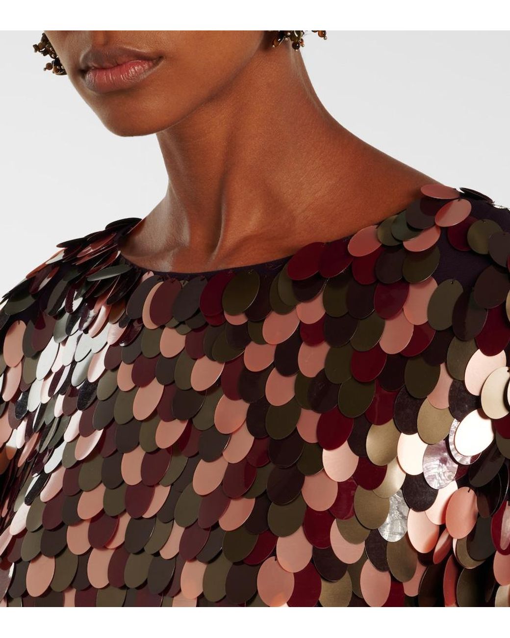 Top A Sequins Dries Van Noten en coloris Multicolor