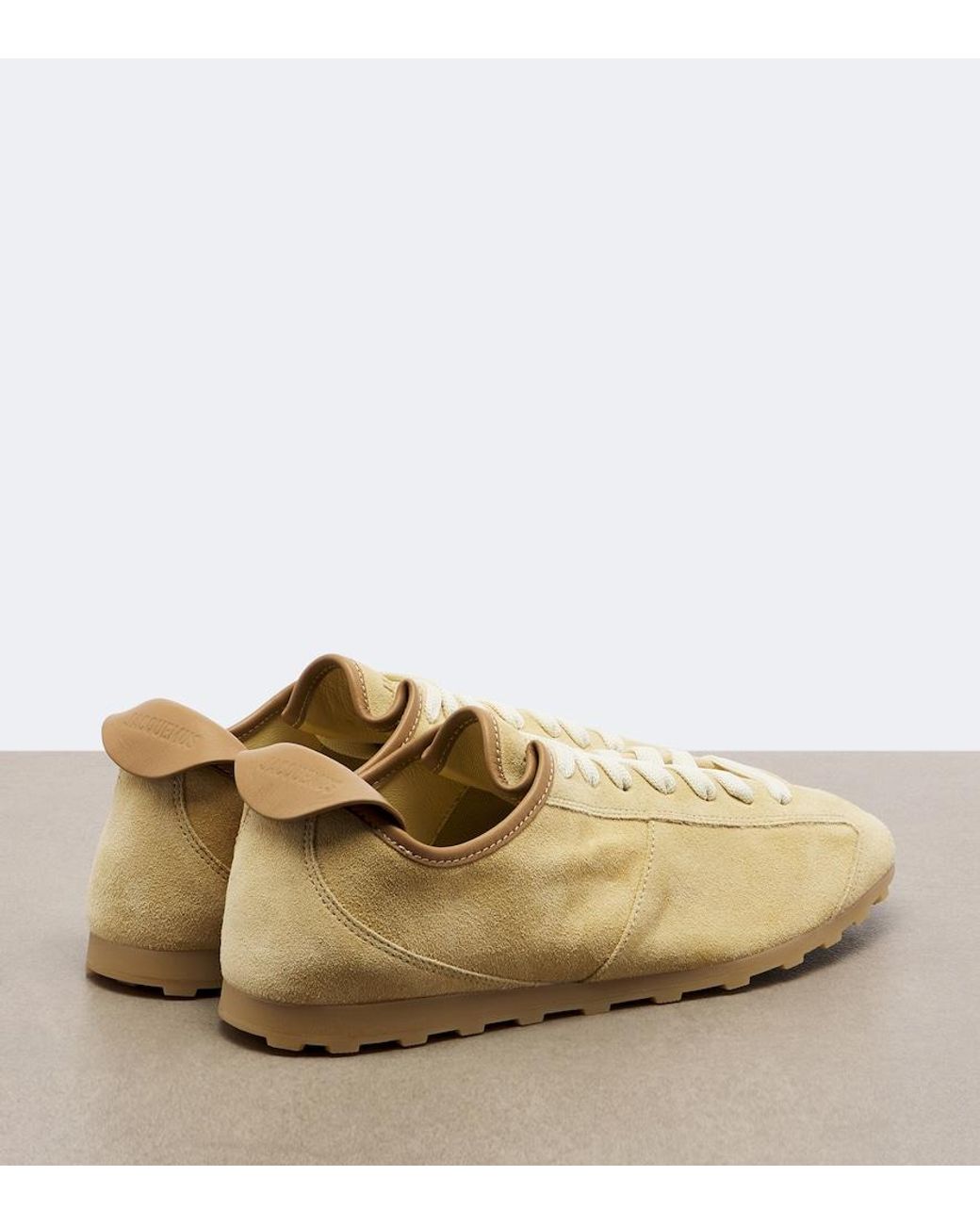 Jacquemus Natural Tennis Suede Sneakers