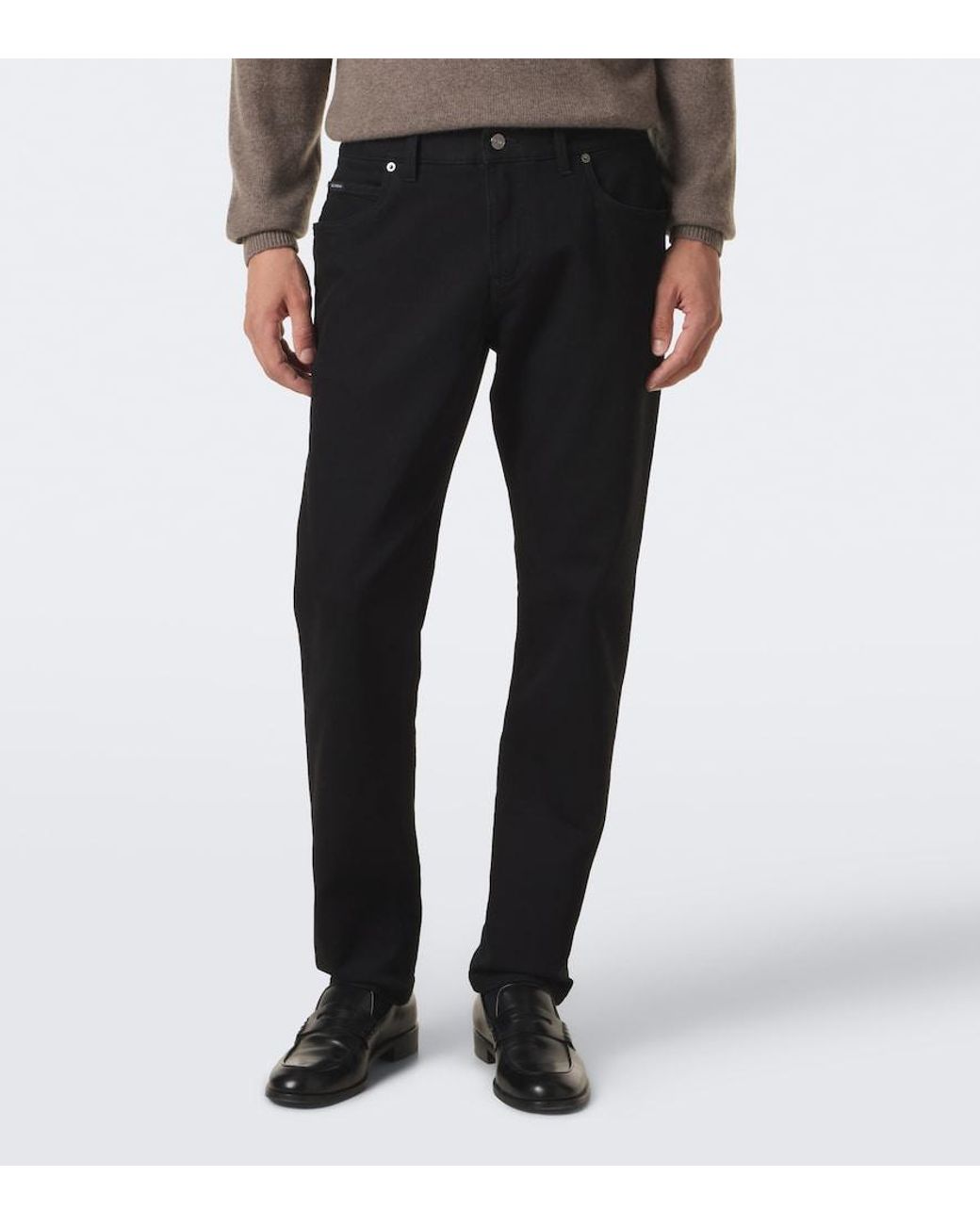 Dolce & Gabbana Black Slim Jeans for men