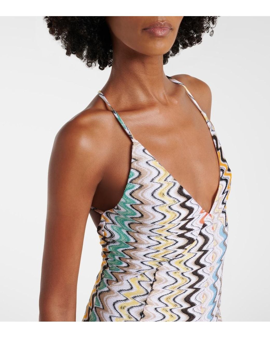 Robe Longue Wave Missoni en coloris White