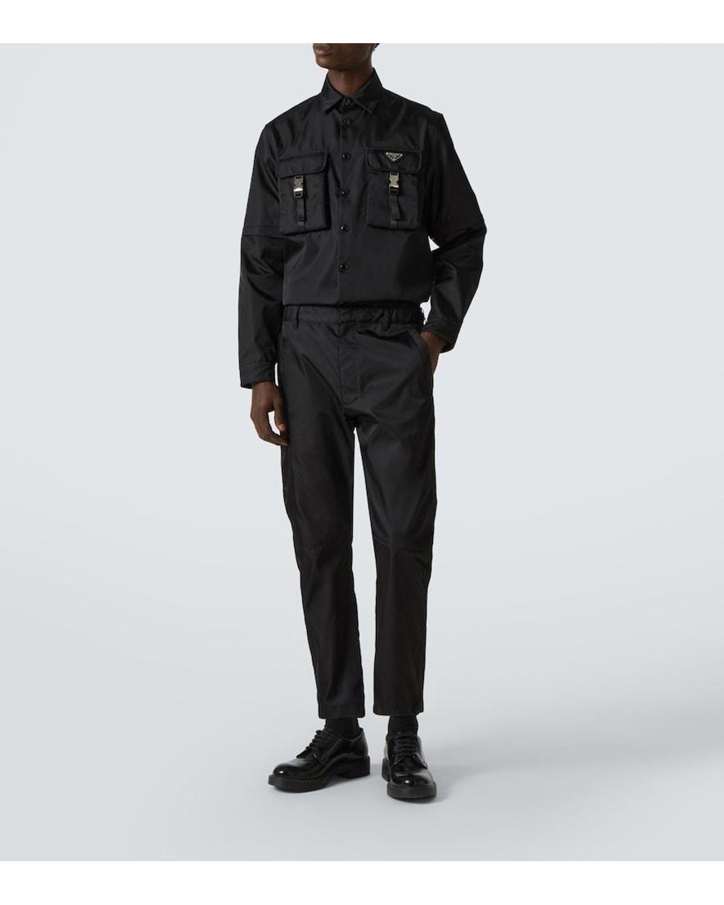 Prada Black Pantalones Técnicos De Nylon for men