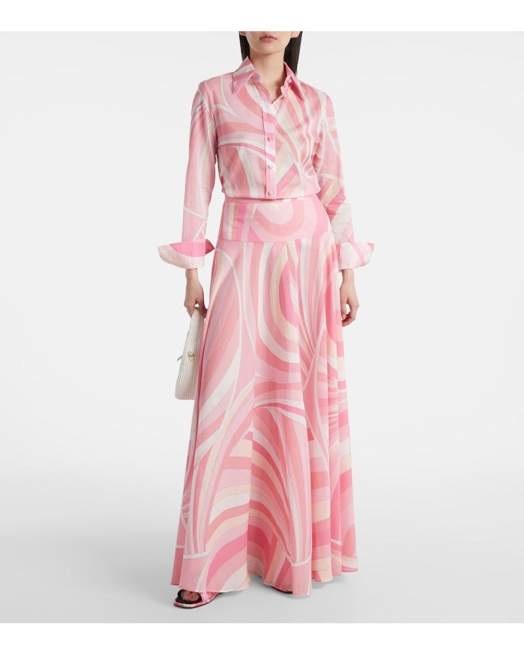 Emilio Pucci Pink Iride Cotton Shirt