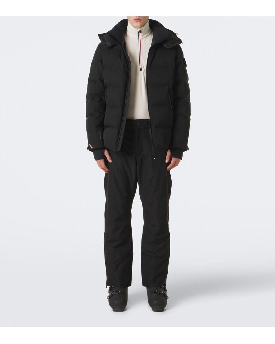 Moncler White Logo Ski Top for men
