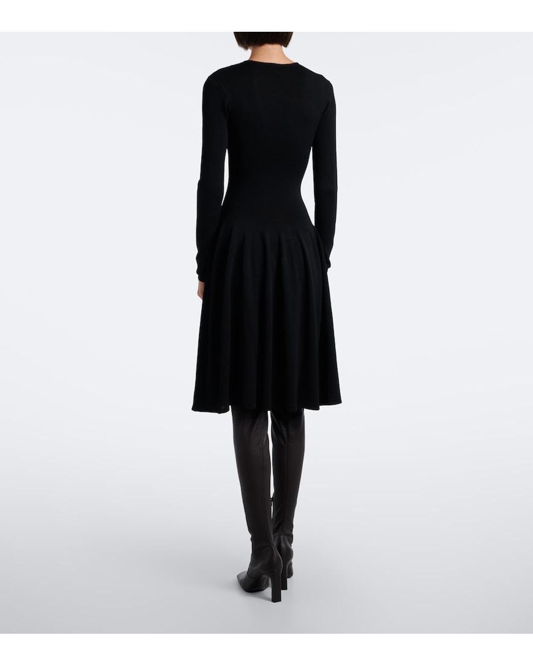 Totême Black Knitted Minidress
