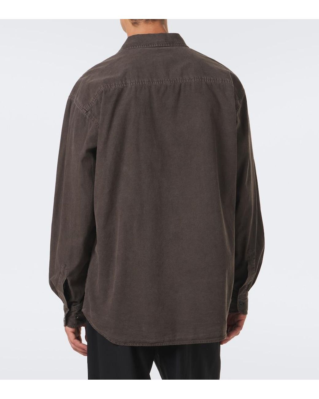 The Row Brown Sadel Denim Shirt for men