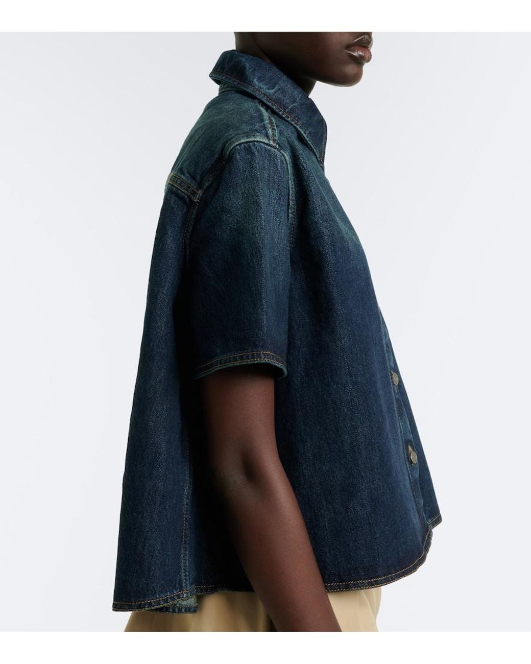 Loewe Blue Double L Denim Shirt