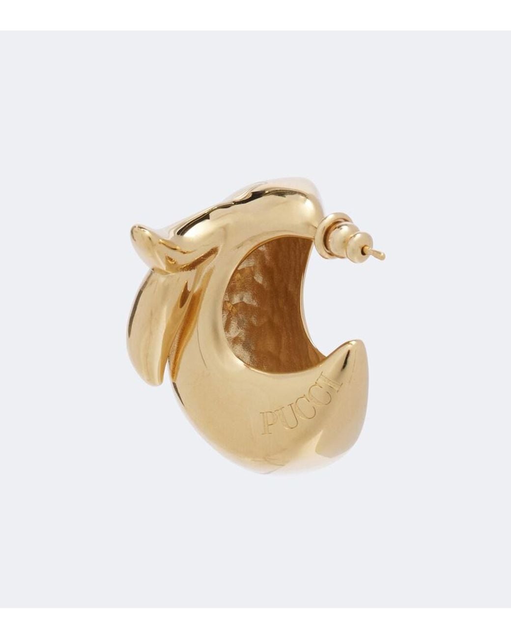 Emilio Pucci Metallic Fish Tail Earrings