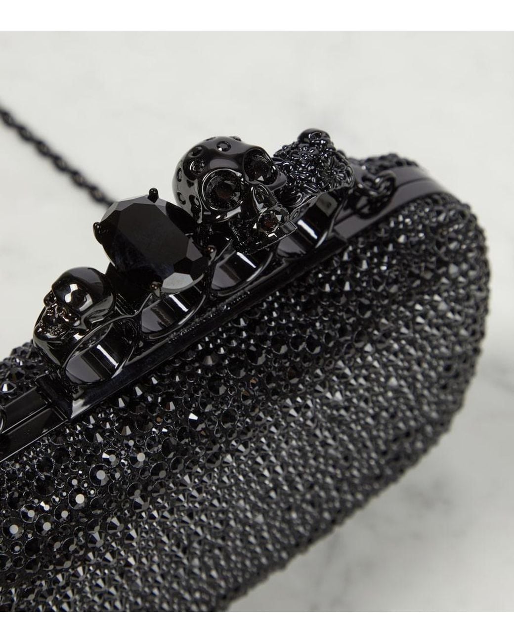 McQueen Black Clutch Bags