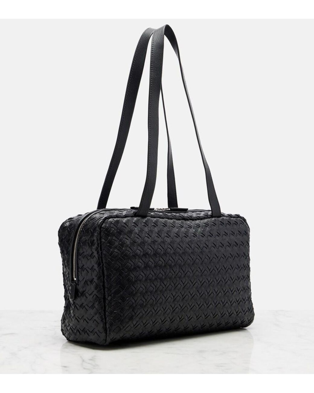 The Row Black Schultertasche Astra Aus Leder