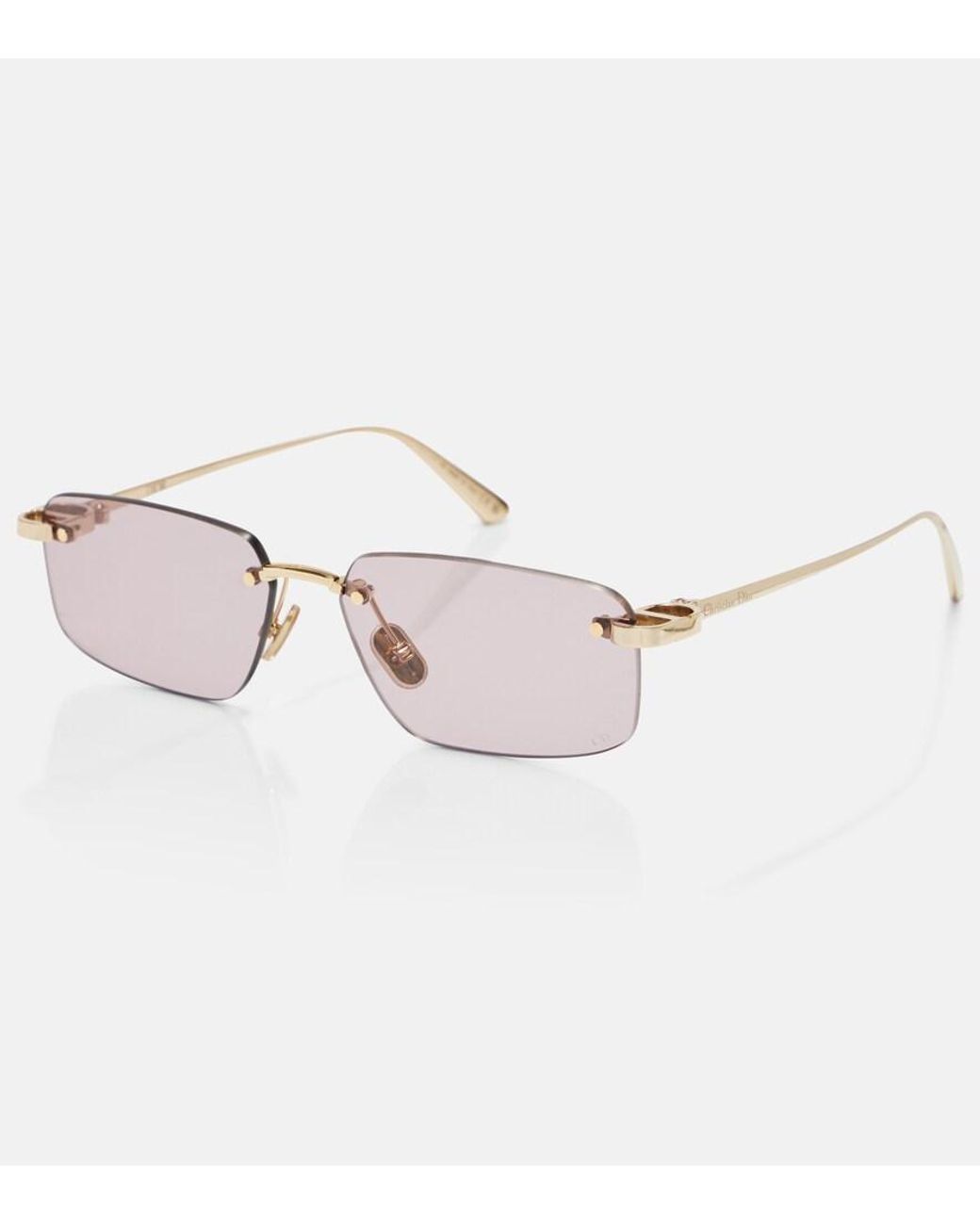 Dior Pink Cdior S4U Rectangular Sunglasses