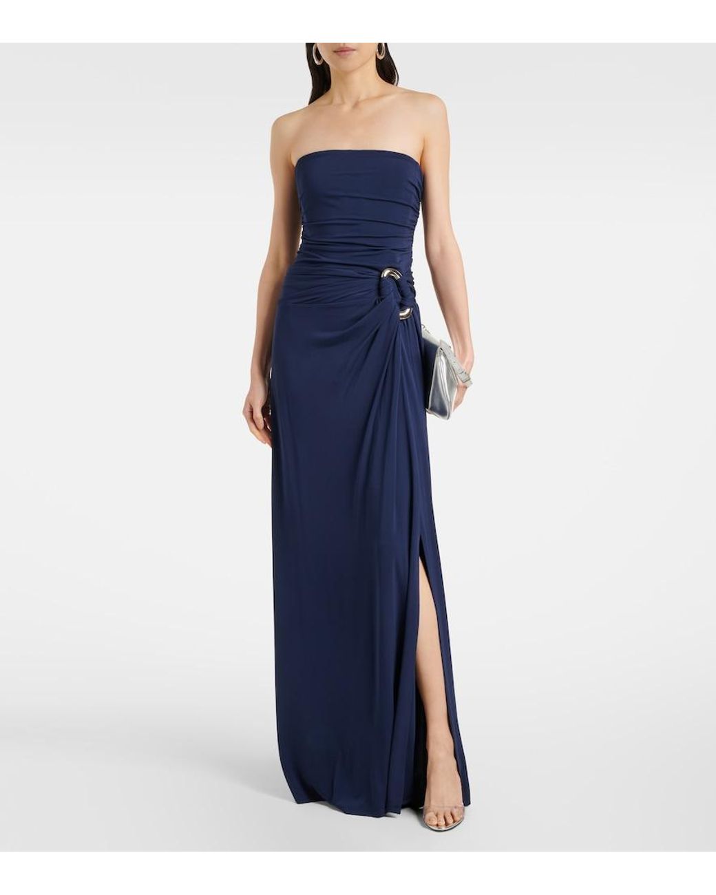 Jonathan Simkhai Blue Korsett-Abendkleid Emma