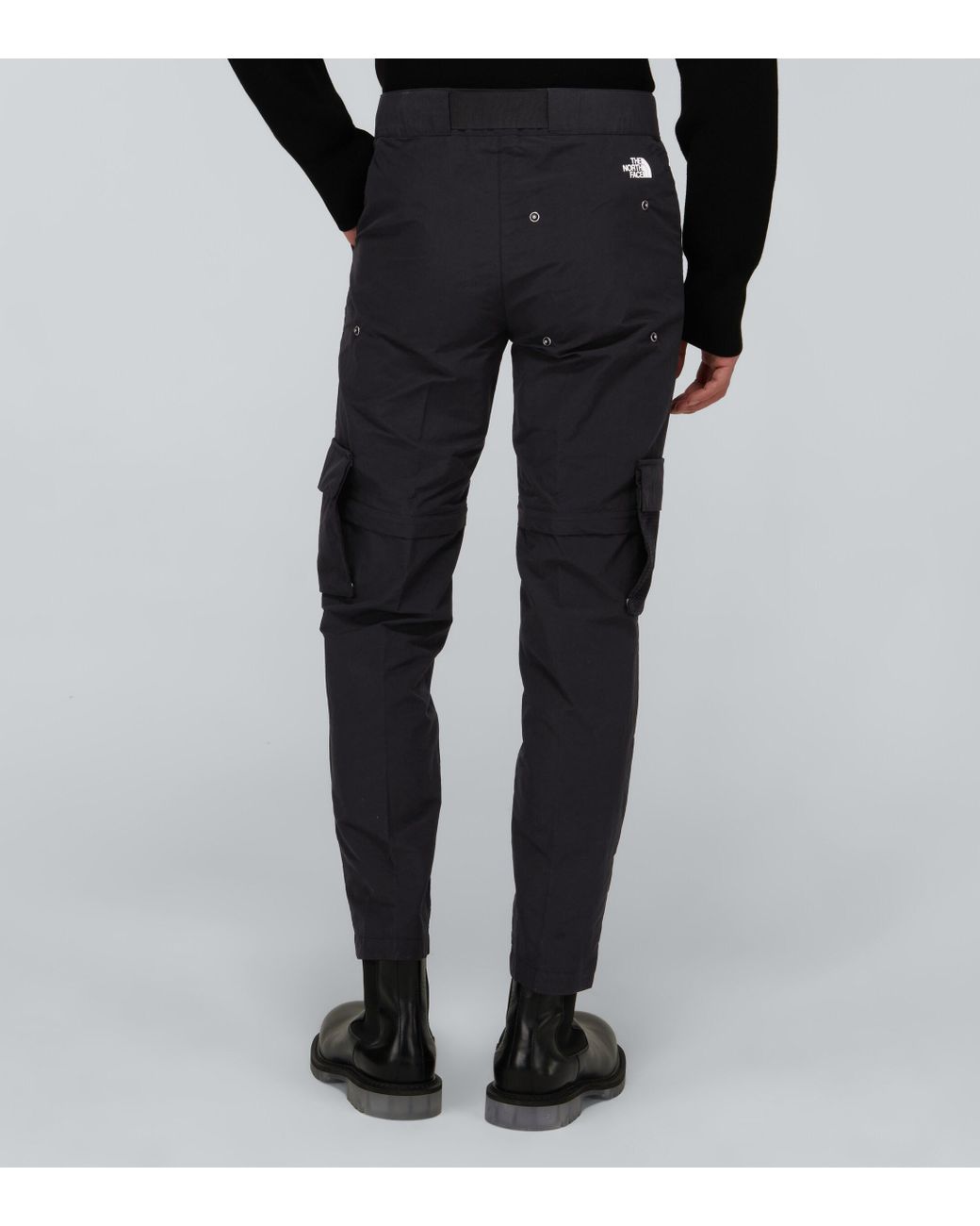 Box Cargo Pants in Black for Men 