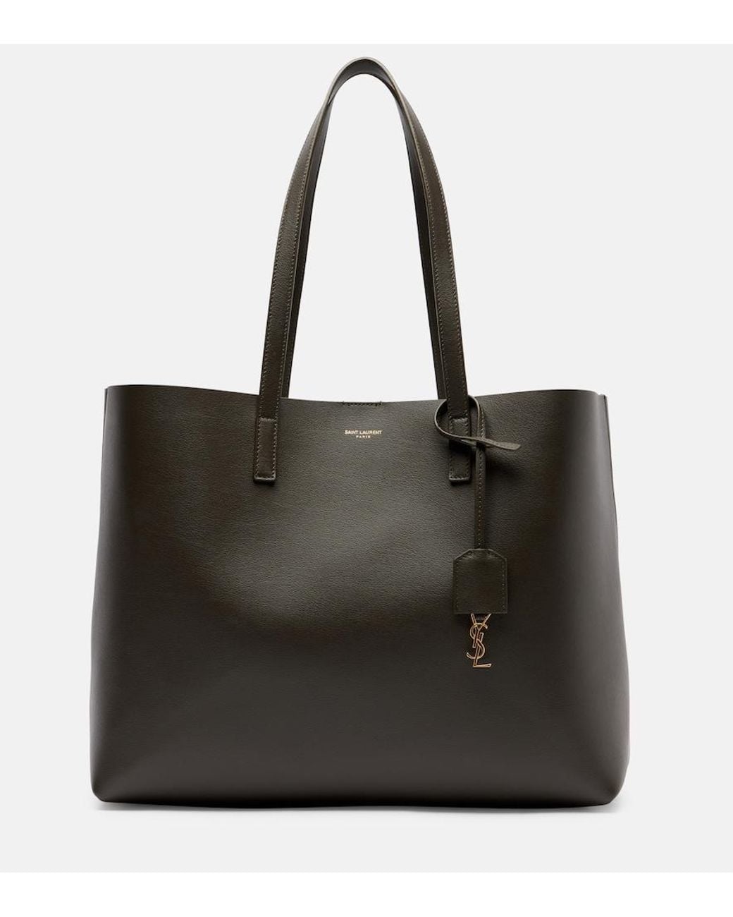 Saint Laurent Black Shopping Large Leather Tote Bag