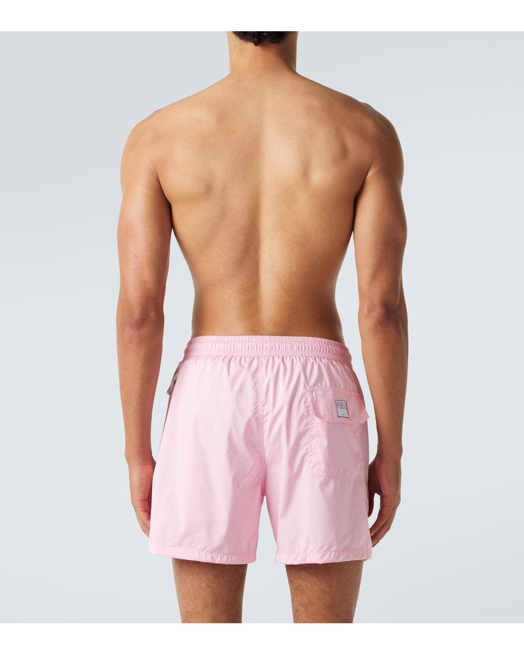 Fedeli Pink Madeira Swim Trunks for men