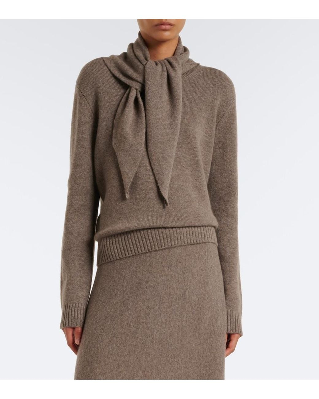 Lisa Yang Brown Mable Cashmere Sweater