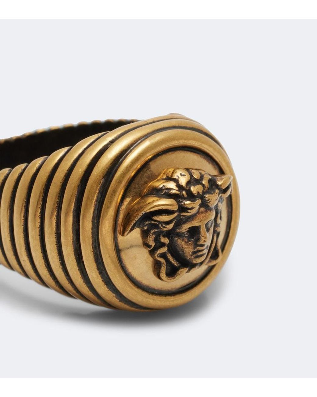 Versace Metallic Medusa Ring