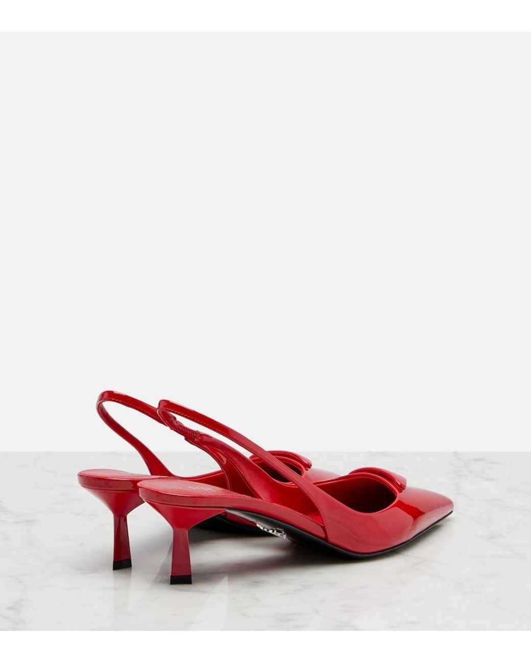 Pumps Slingback 55 di Prada in Red