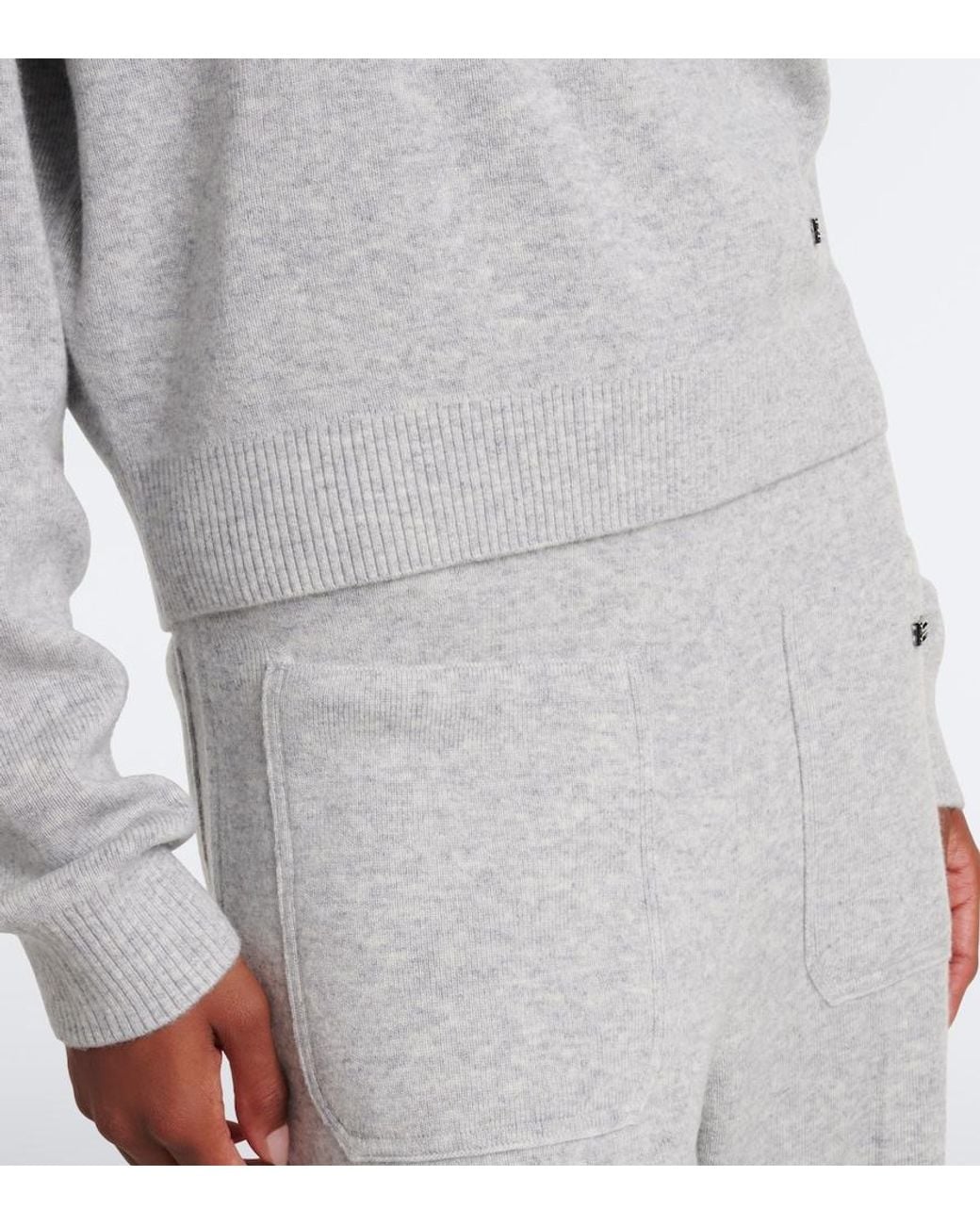 Victoria Beckham Gray Wool And Cashmere Sweater