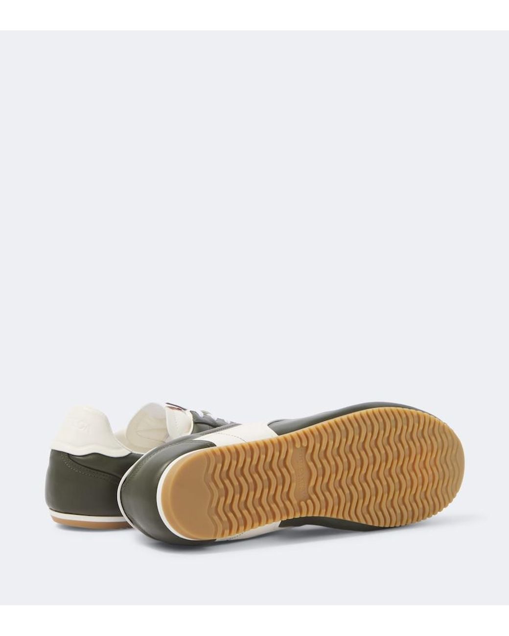 Bottega Veneta Green Shot Leather Sneakers for men