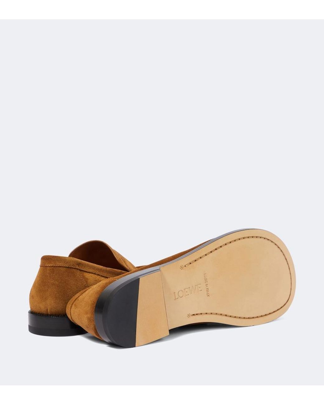 Loewe Brown Campo Suede Loafers for men