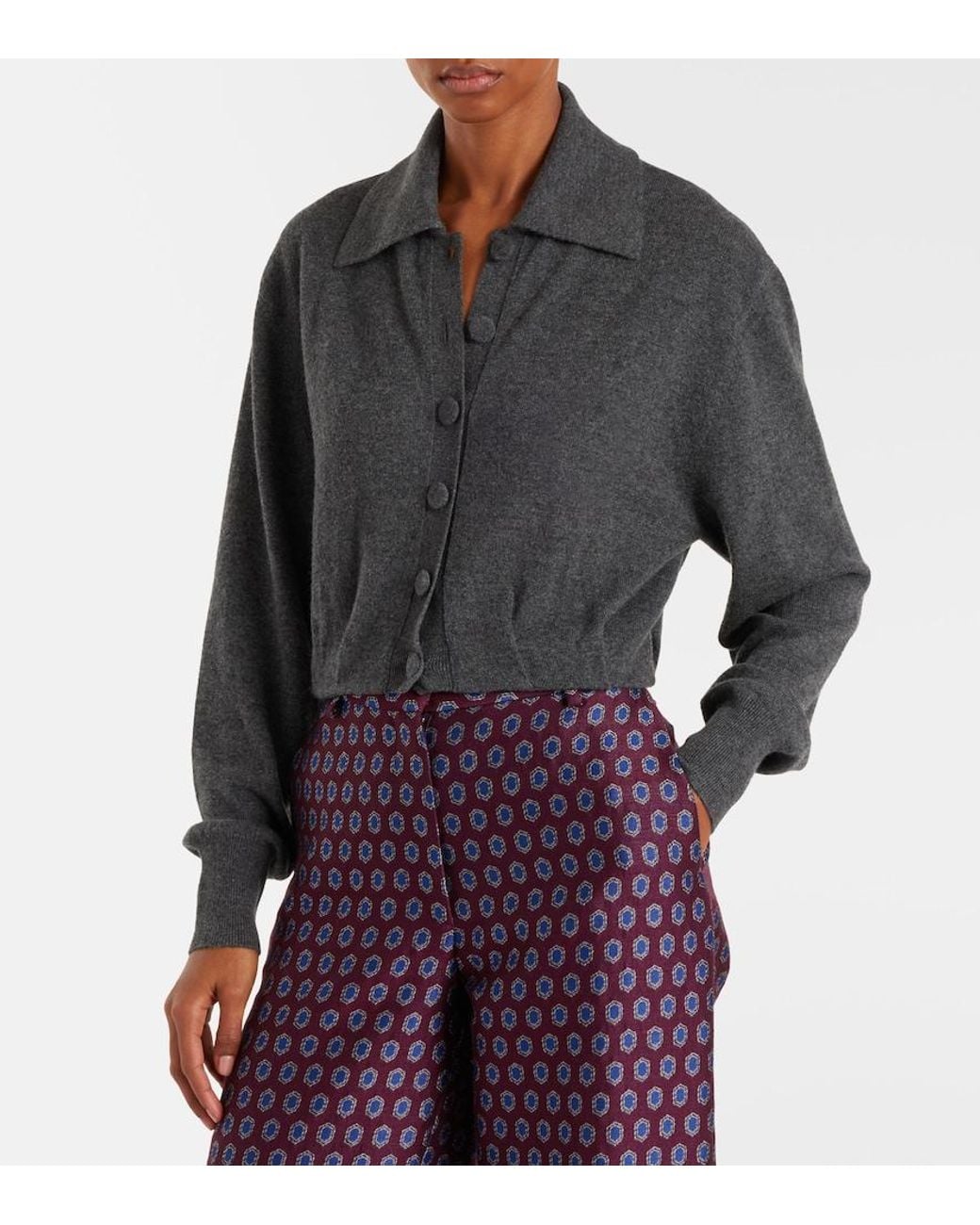 Dries Van Noten Black Cashmere Cardigan