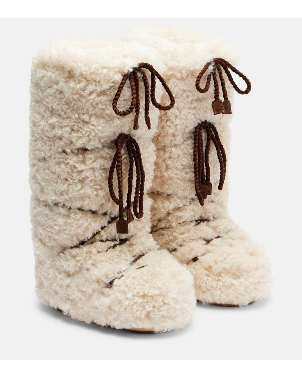 "Icon" Curly Extra Boot di Moon Boot in Natural