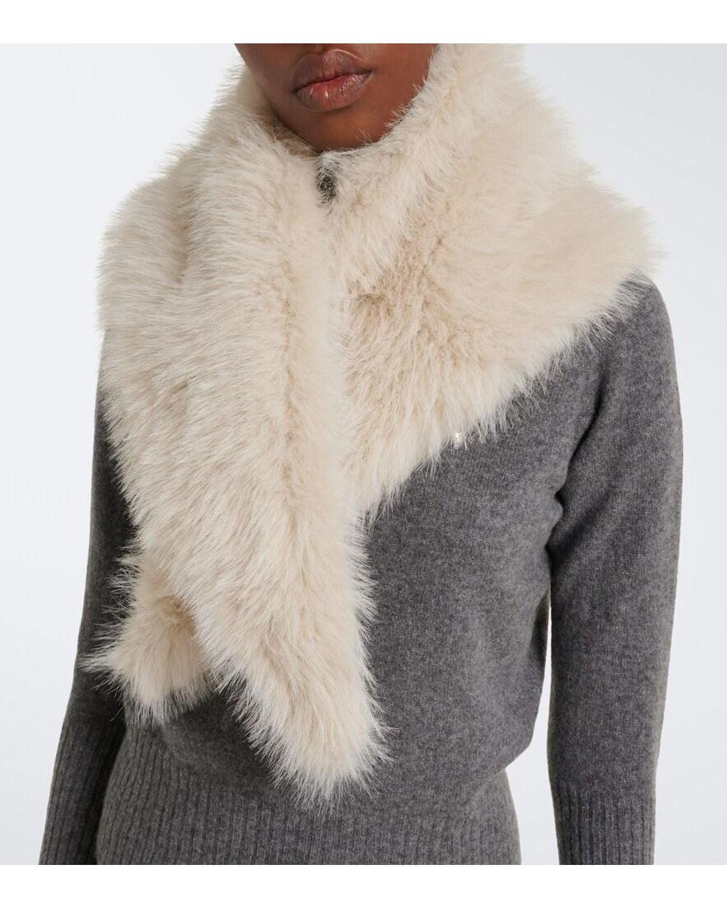 Bufanda Con Cristales Simone Rocha de color White