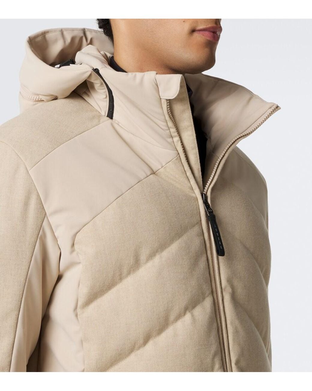 Bogner Natural Flann Flannel Down Ski Jacket for men