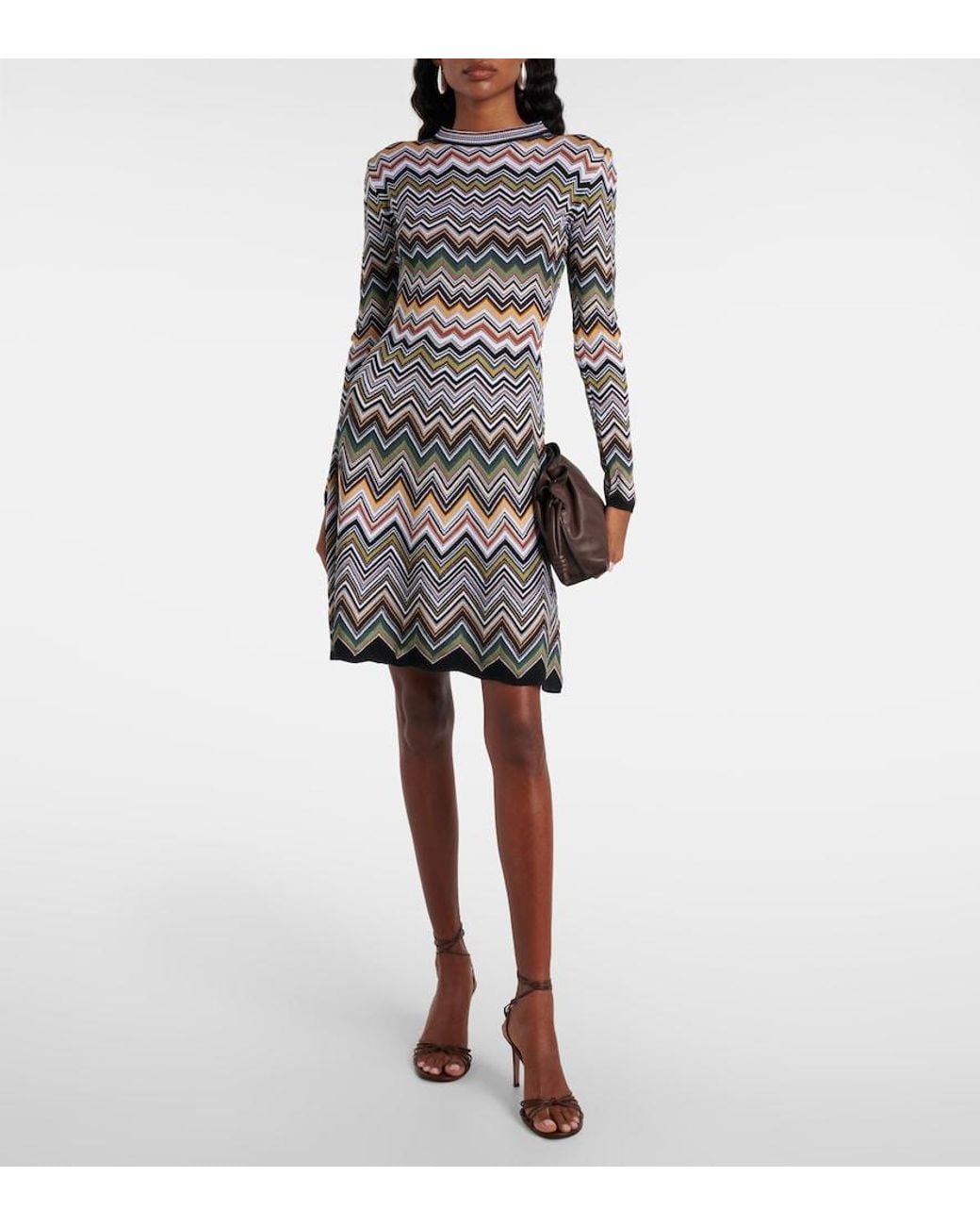Missoni Gray Zigzag Minidress