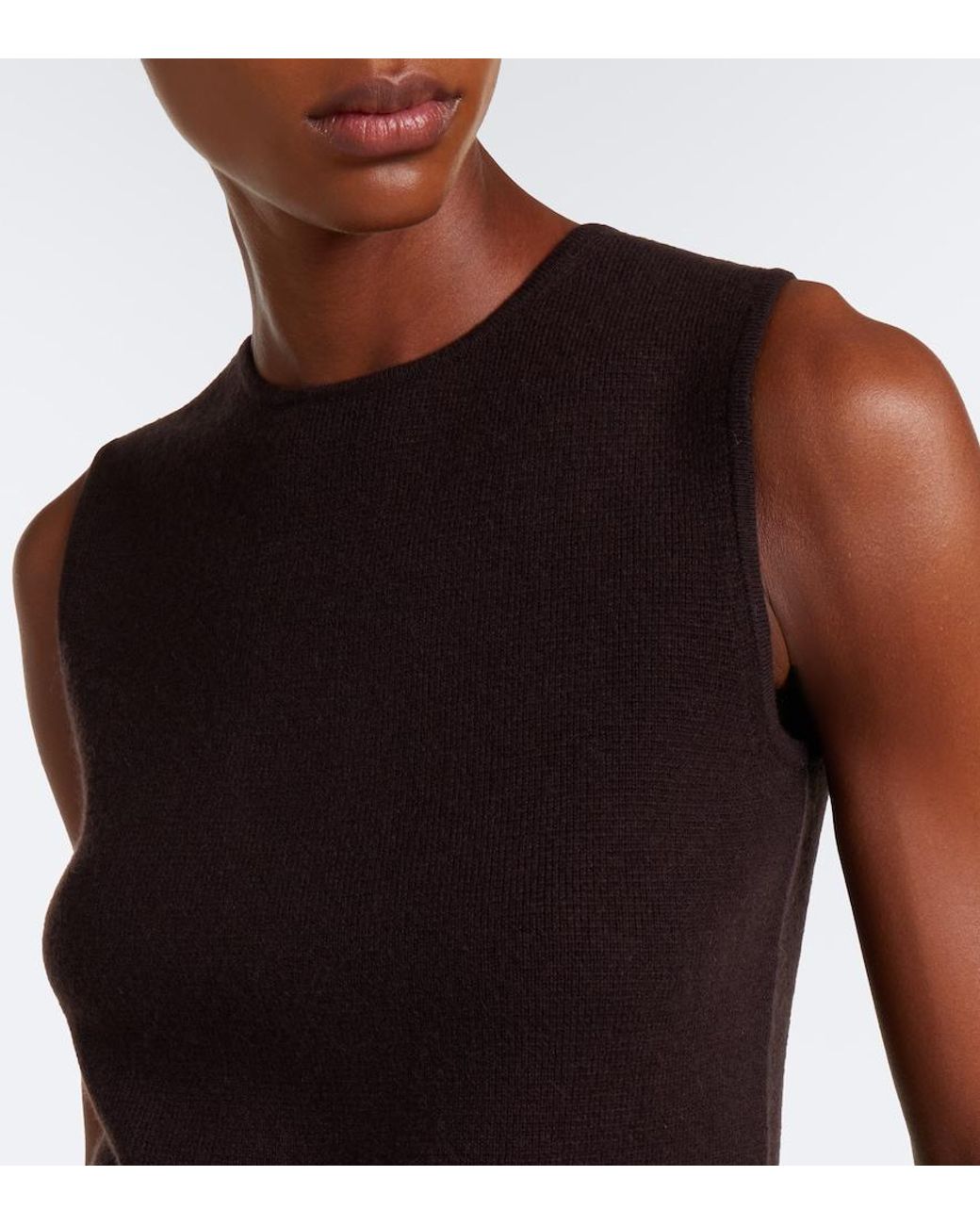 Max Mara Black Wool And Cashmere Sweater Vest