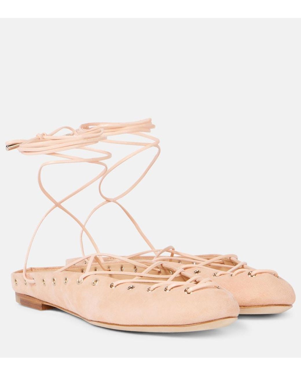 Chloé Pink Chloé Ghilies Ballet Shoes