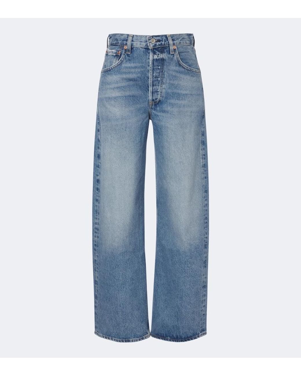 Citizens of Humanity Blue Ayla Faded Wide-Leg Jeans