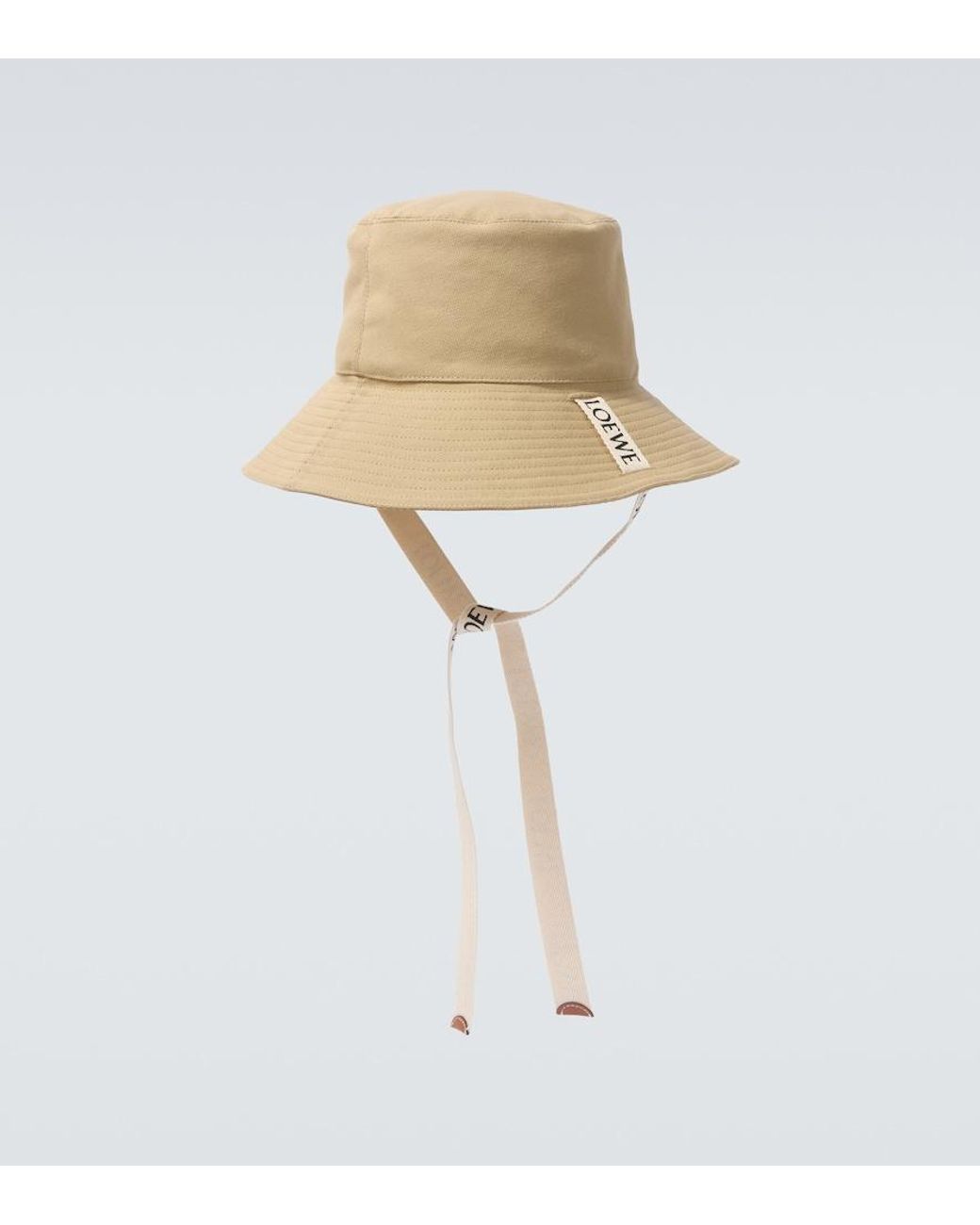Loewe Paula's Ibiza Logo Canvas Bucket Hat in White for Men | Lyst