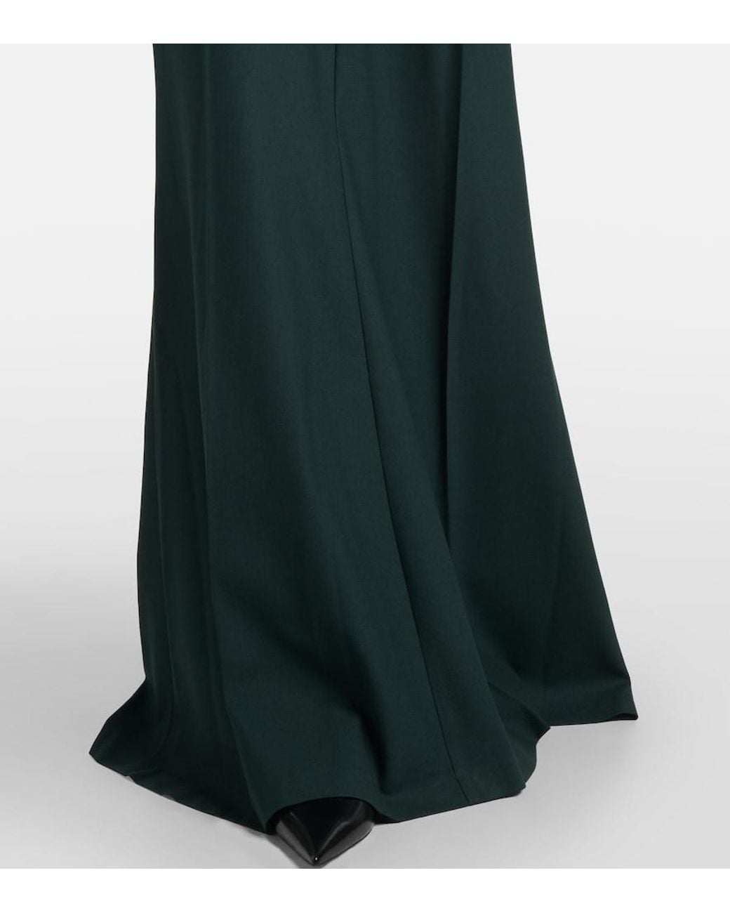 Victoria Beckham Green Maxirock
