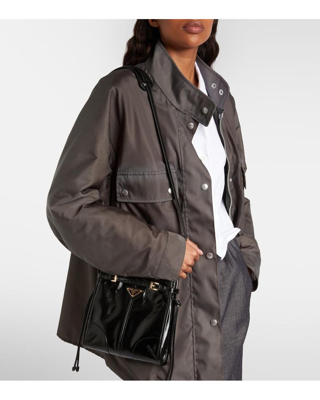 Borsa A Spalla Bonnie Mini di Prada in Black