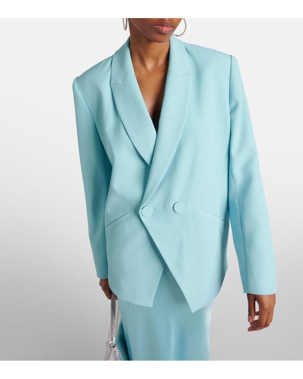 The Sei Blue Crepe Blazer