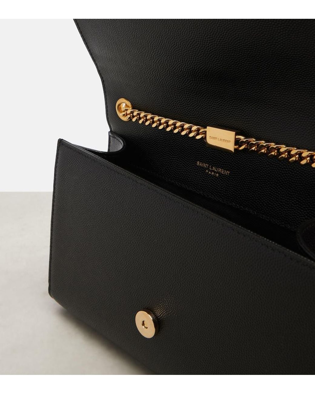 Saint Laurent Black Kate Monogram Small Leather Shoulder Bag