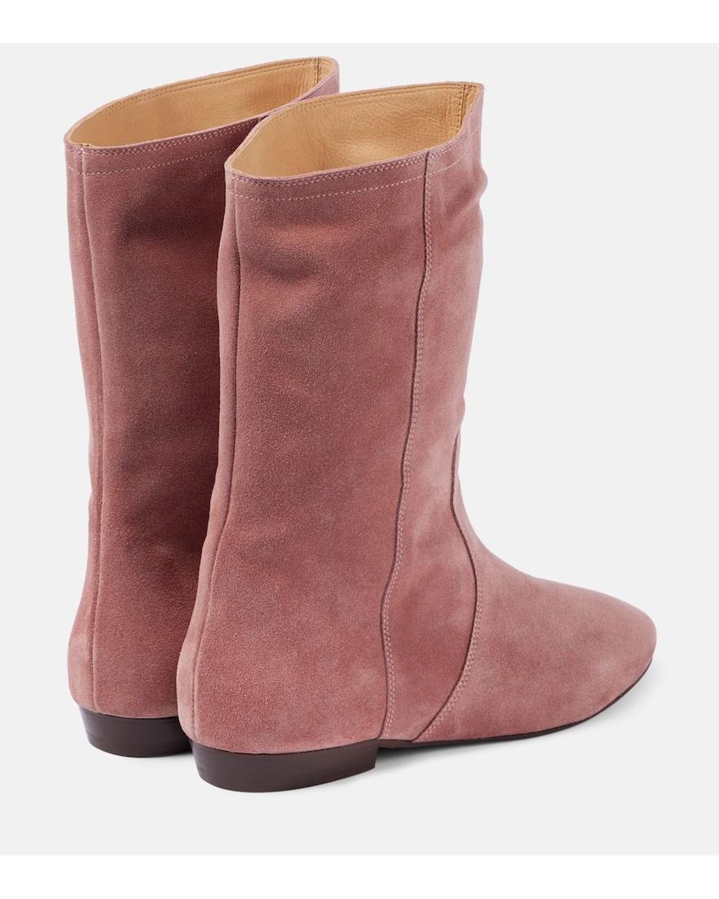 Isabel Marant Pink Stefa Suede Boots