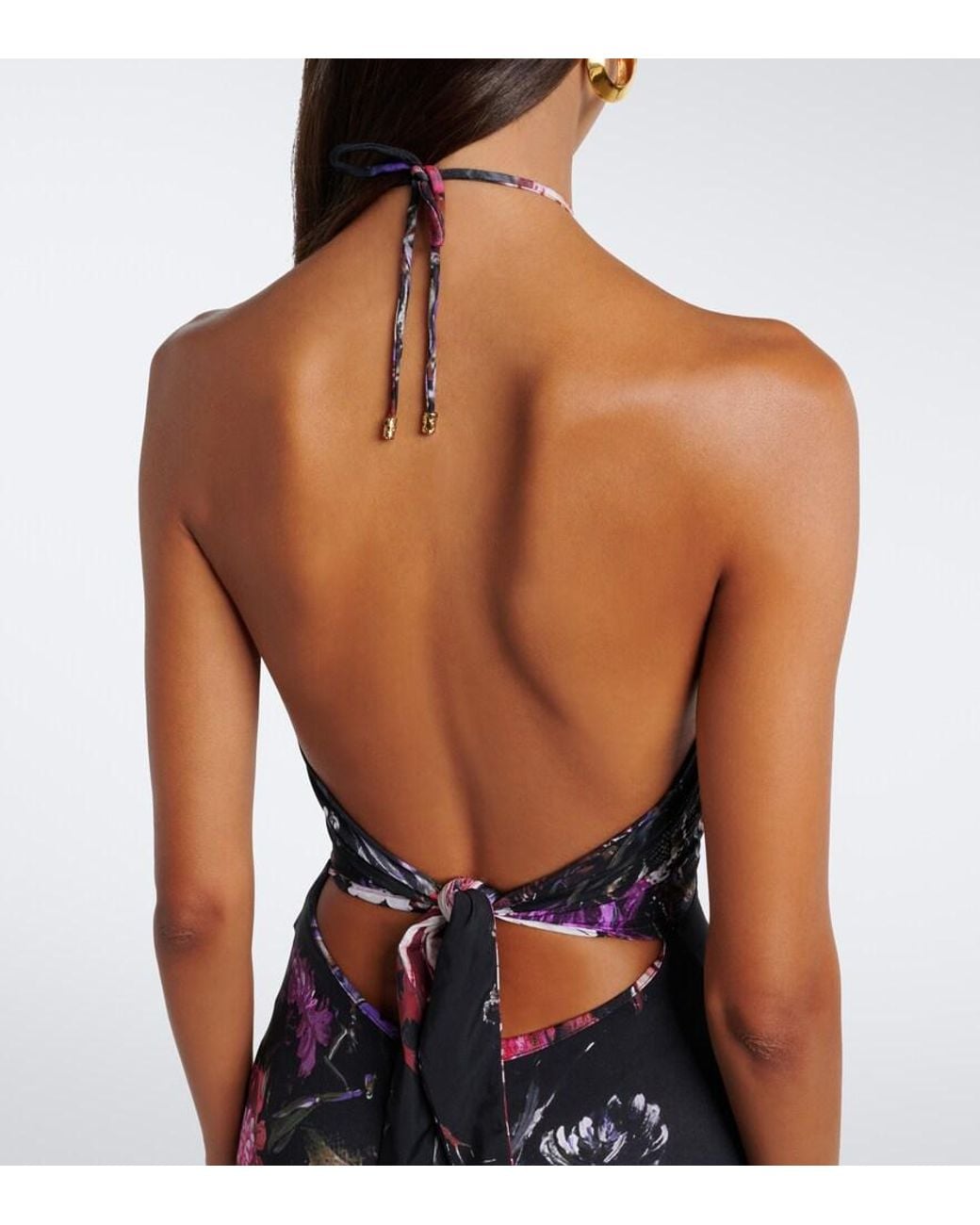 Roberto Cavalli White Floral Jumpsuit
