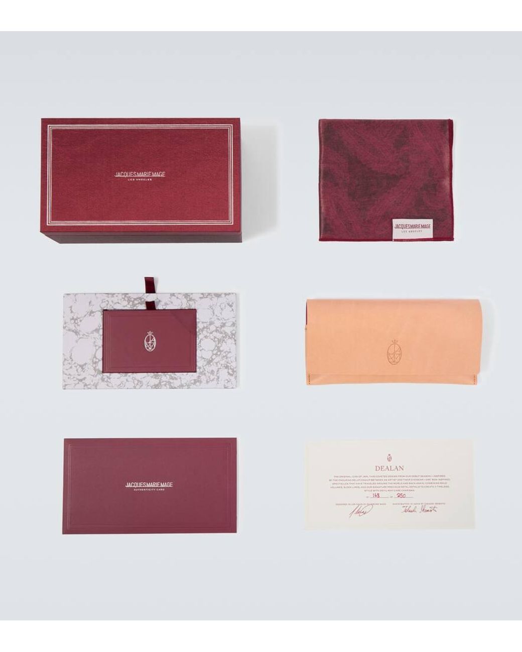 Jacques Marie Mage Brown Dealan 53 Square Sunglasses for men