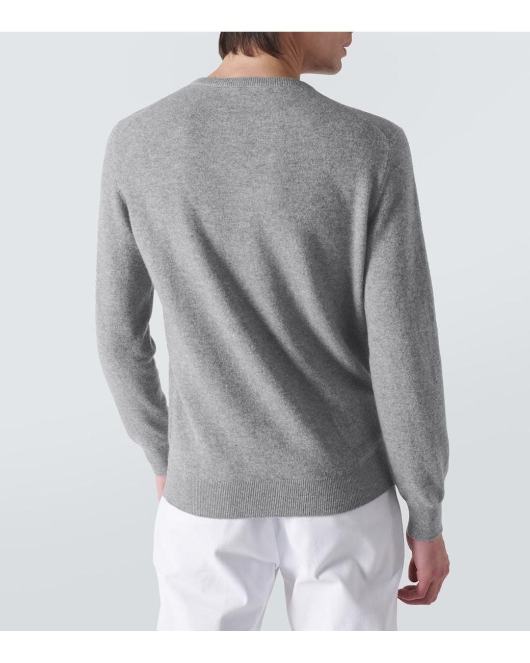 Zegna Gray Cashmere Sweater for men